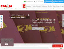 Tablet Screenshot of cad2m.nl